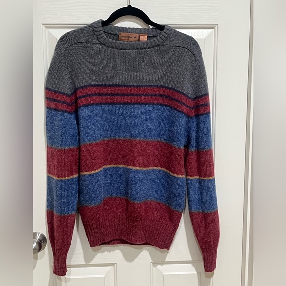 STOCK BRIDGE LTD Other - StockBridge Ltd. Gray VINTAGE STRIPE Wool Sweater, preppy,,CASUAL, MEN SIZE L